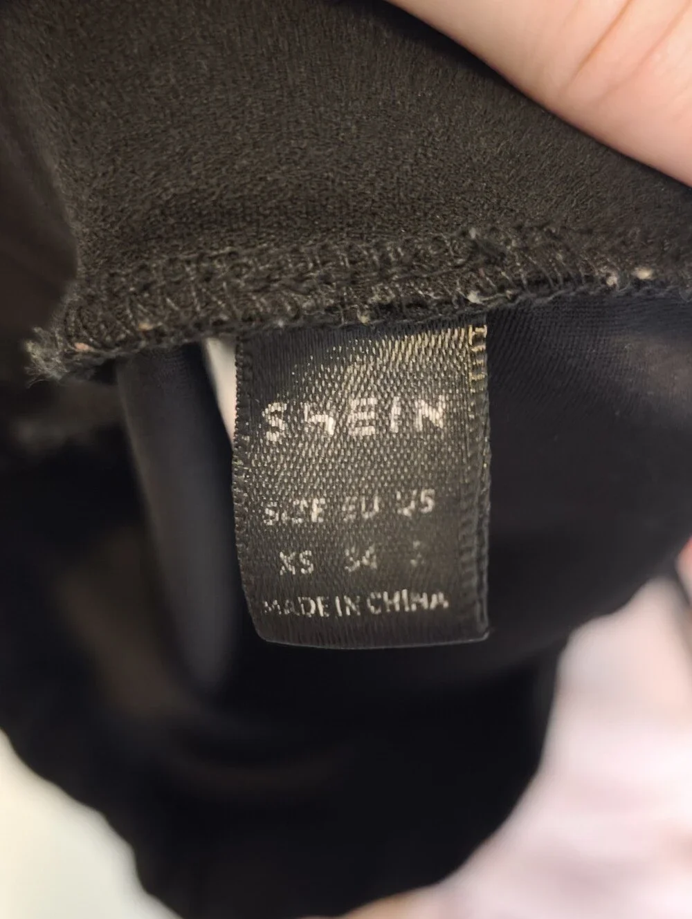 SHEIN Black Mini Skirt with Side Slit